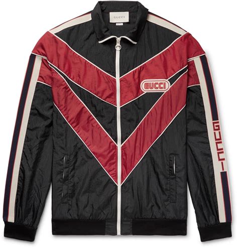 gucci leather track jacket|Gucci track jacket women.